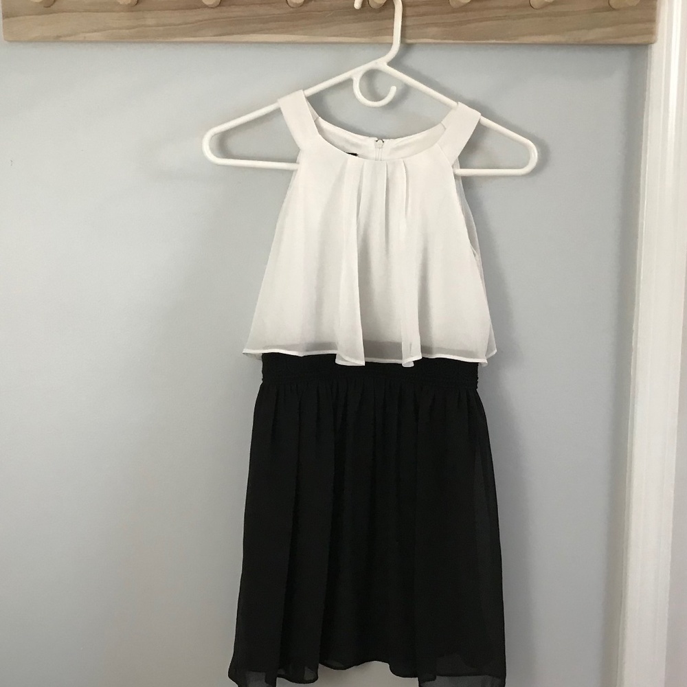 By & by GIRL sleeveless white and black dress in Girls Size 10 (Big Kids)